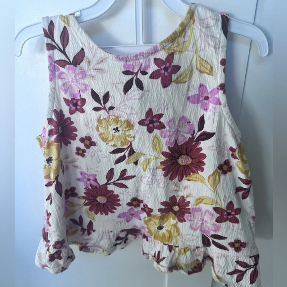 Sigred Olsen Kids Floral 2 piece matching set open back size S (5/6)